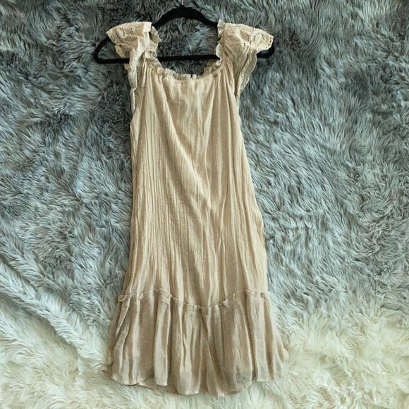 Indigo Rose Dresses & Skirts - Indigo Rose Cream Casual Dress Size Medium